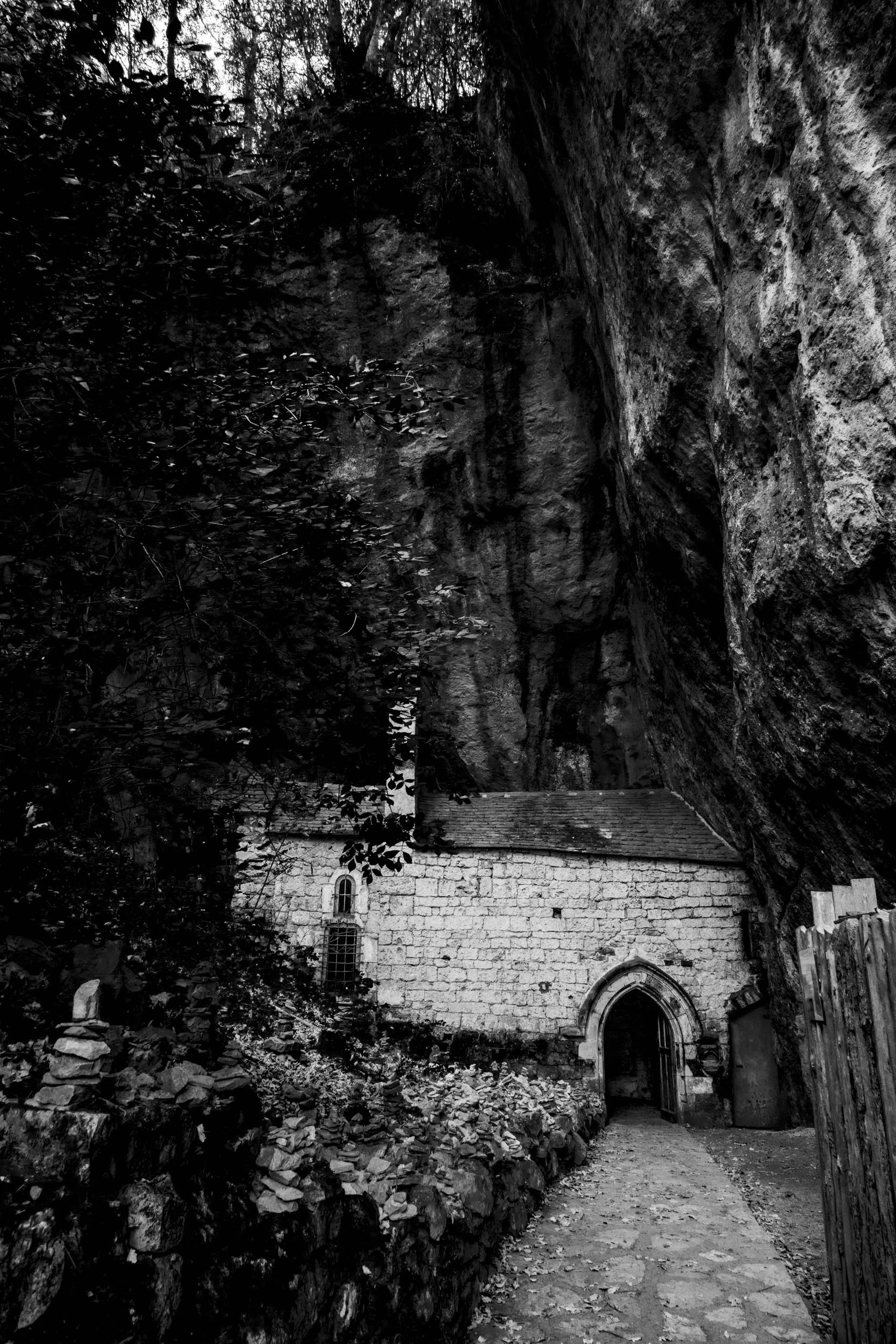 Série photo de Chris Branruz en noir et blanc dans les Cévennes en Lozère