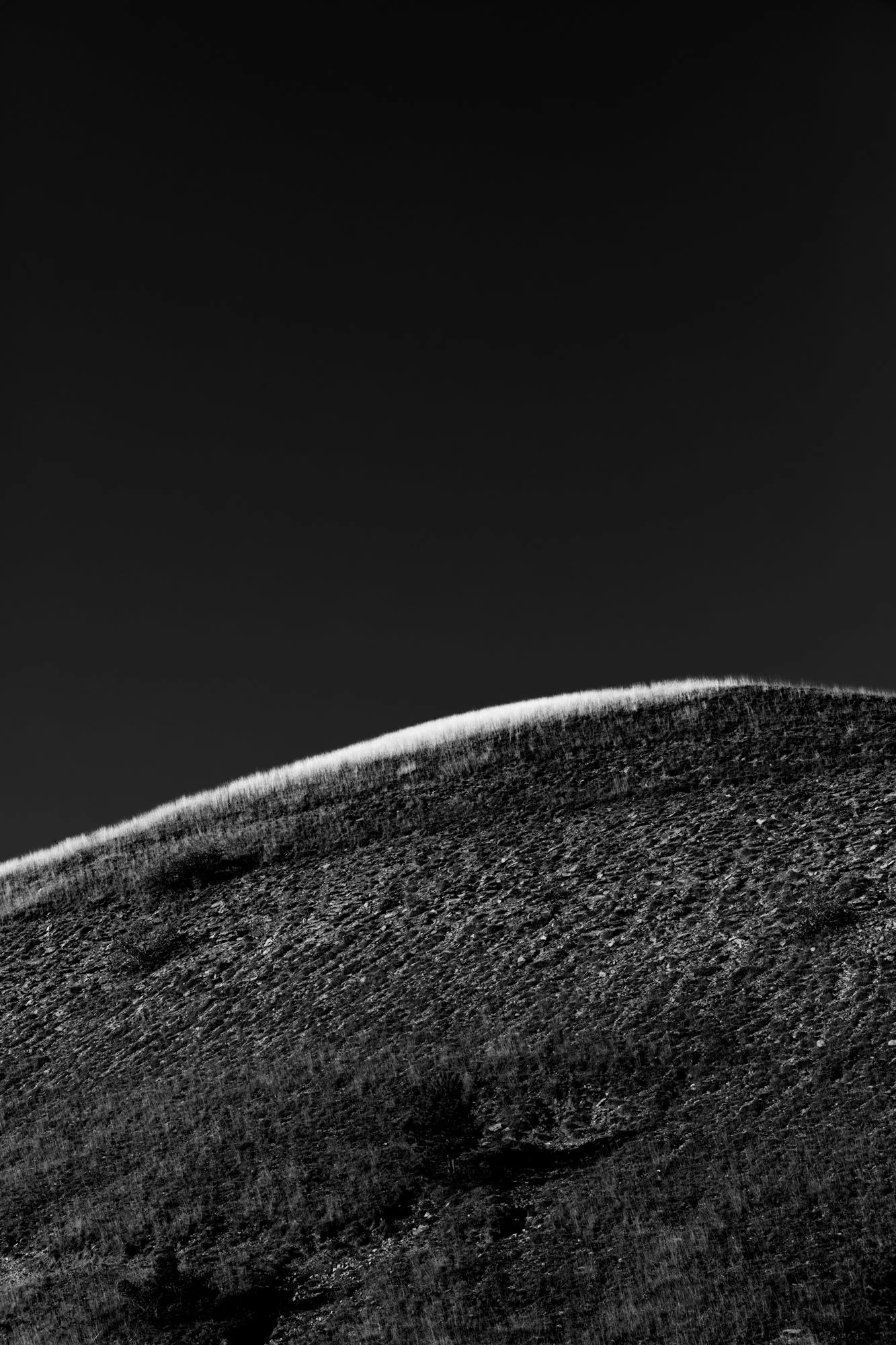 Série photo de Stéphane Ouradou en noir et blanc dans les Cévennes en Lozère