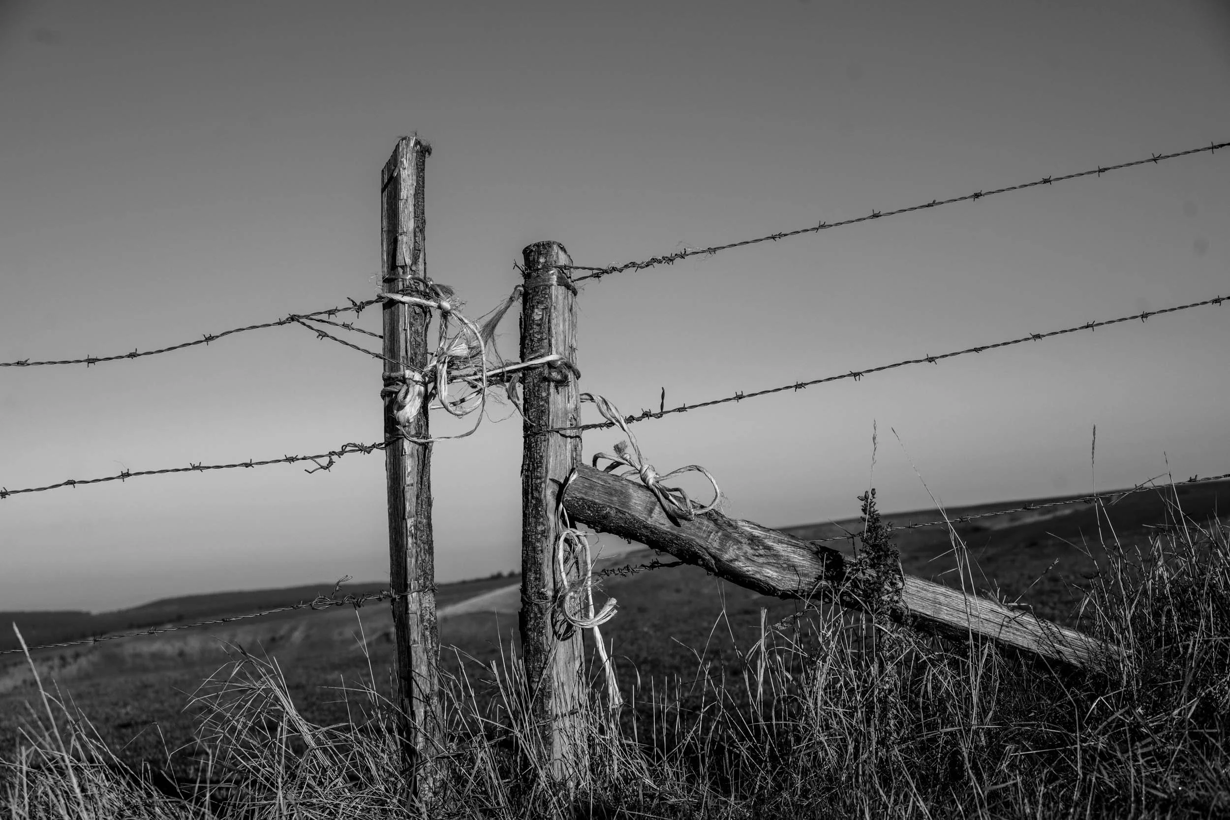 Série photo de Chris Branruz en noir et blanc dans les Cévennes en Lozère