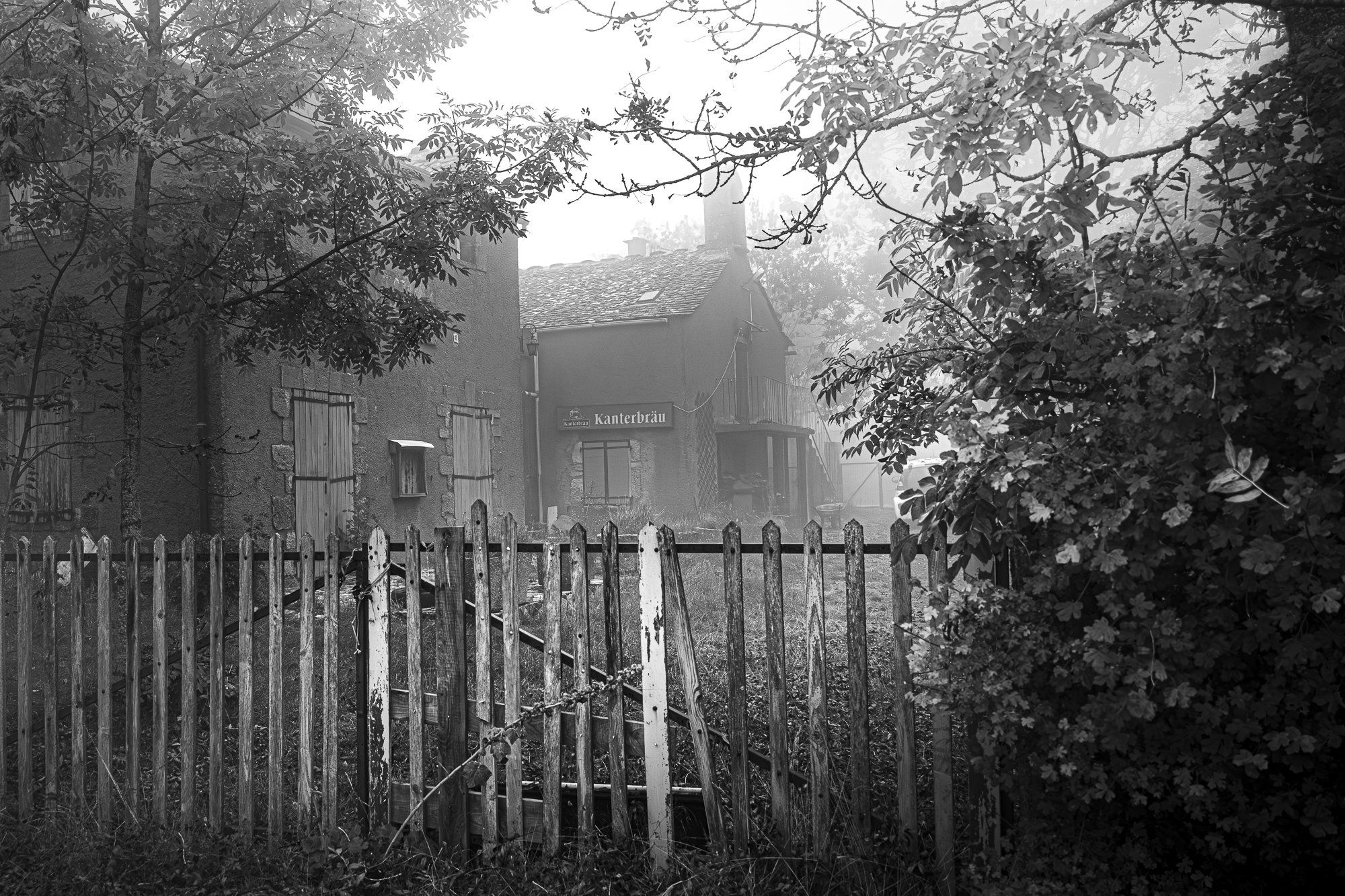 Série photo de Chris Branruz en noir et blanc dans les Cévennes en Lozère