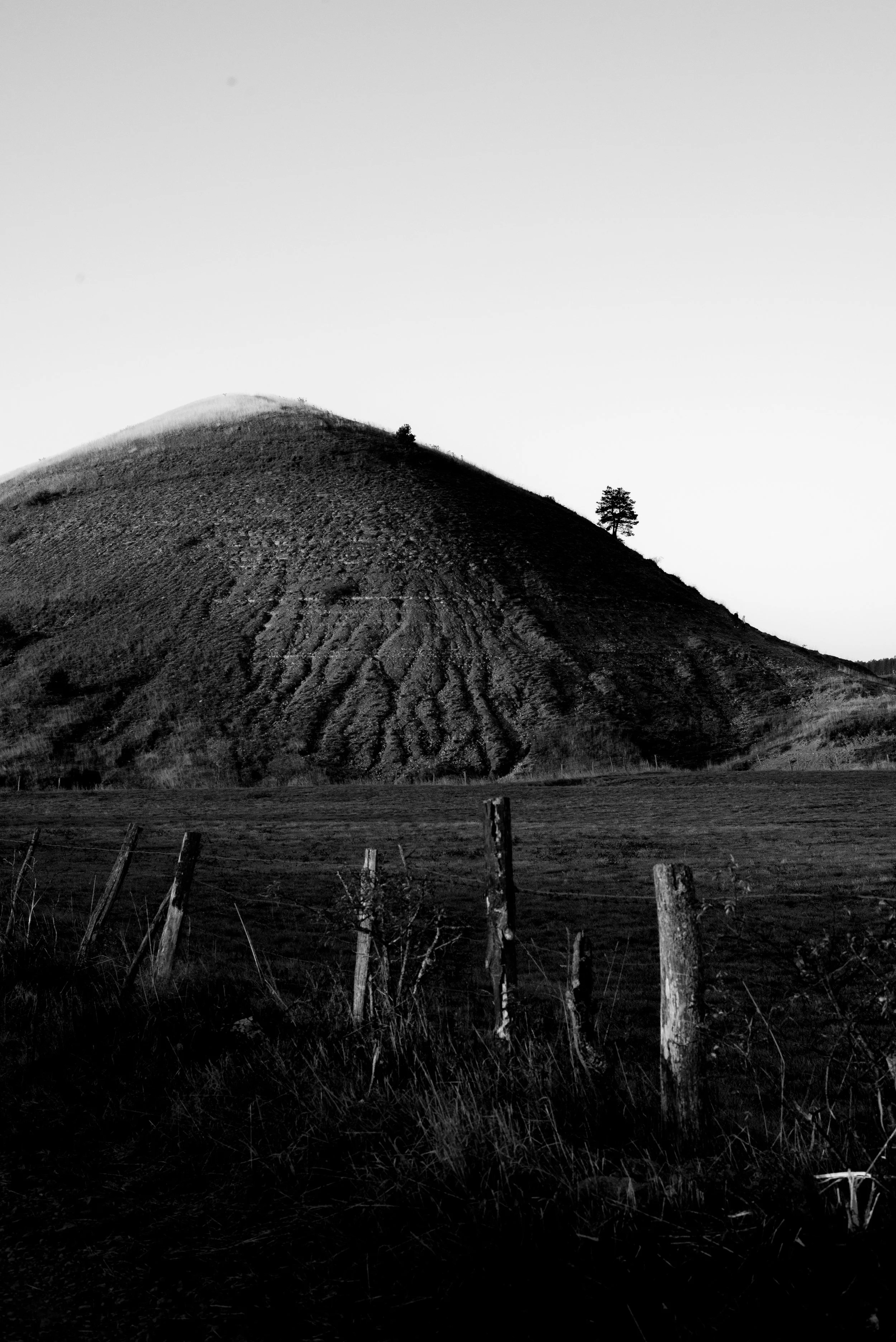 Série photo de Cécile Chauveau en noir et blanc dans les Cévennes en Lozère