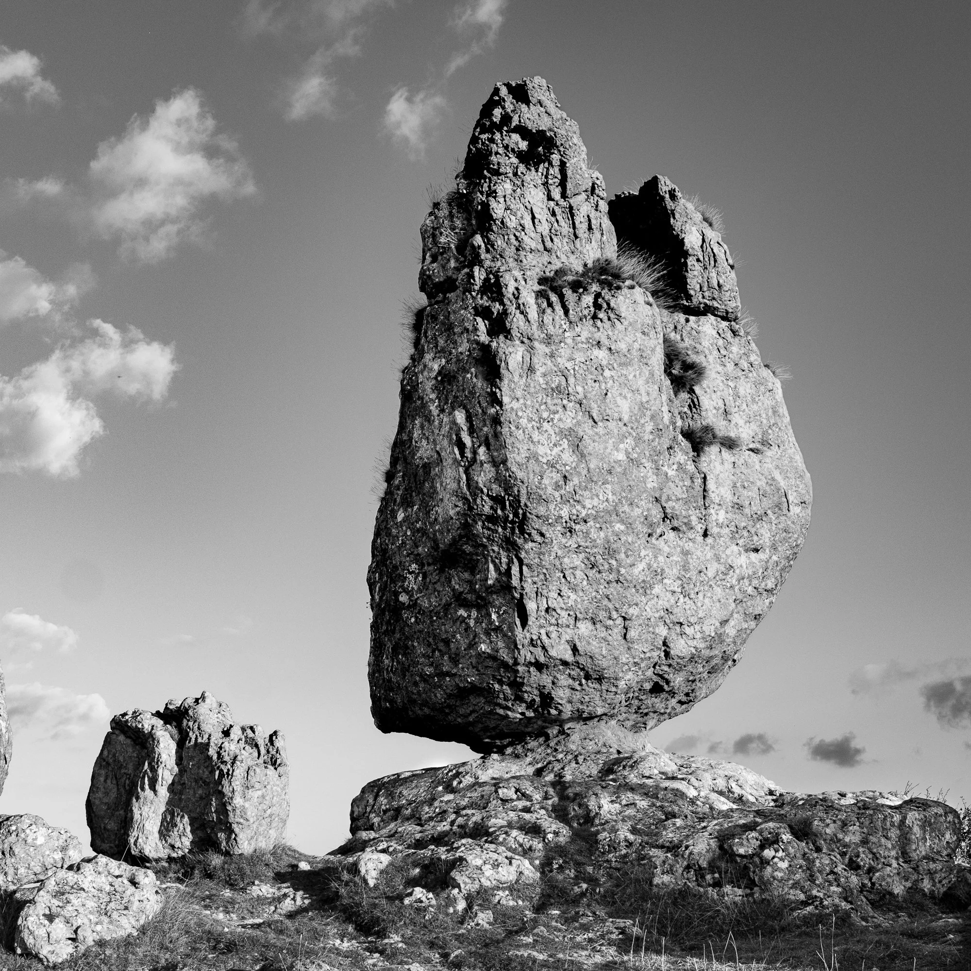 Série photo de Dominique Delorme en noir et blanc dans les Cévennes en Lozère