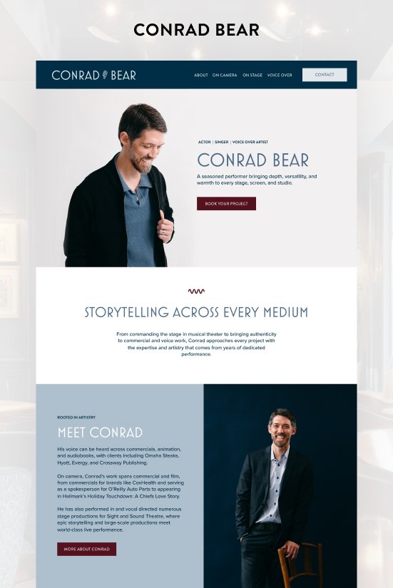 Vintage Hollywood Website for a Multi-Talented Actor, Singer, and Voice-Over Artist