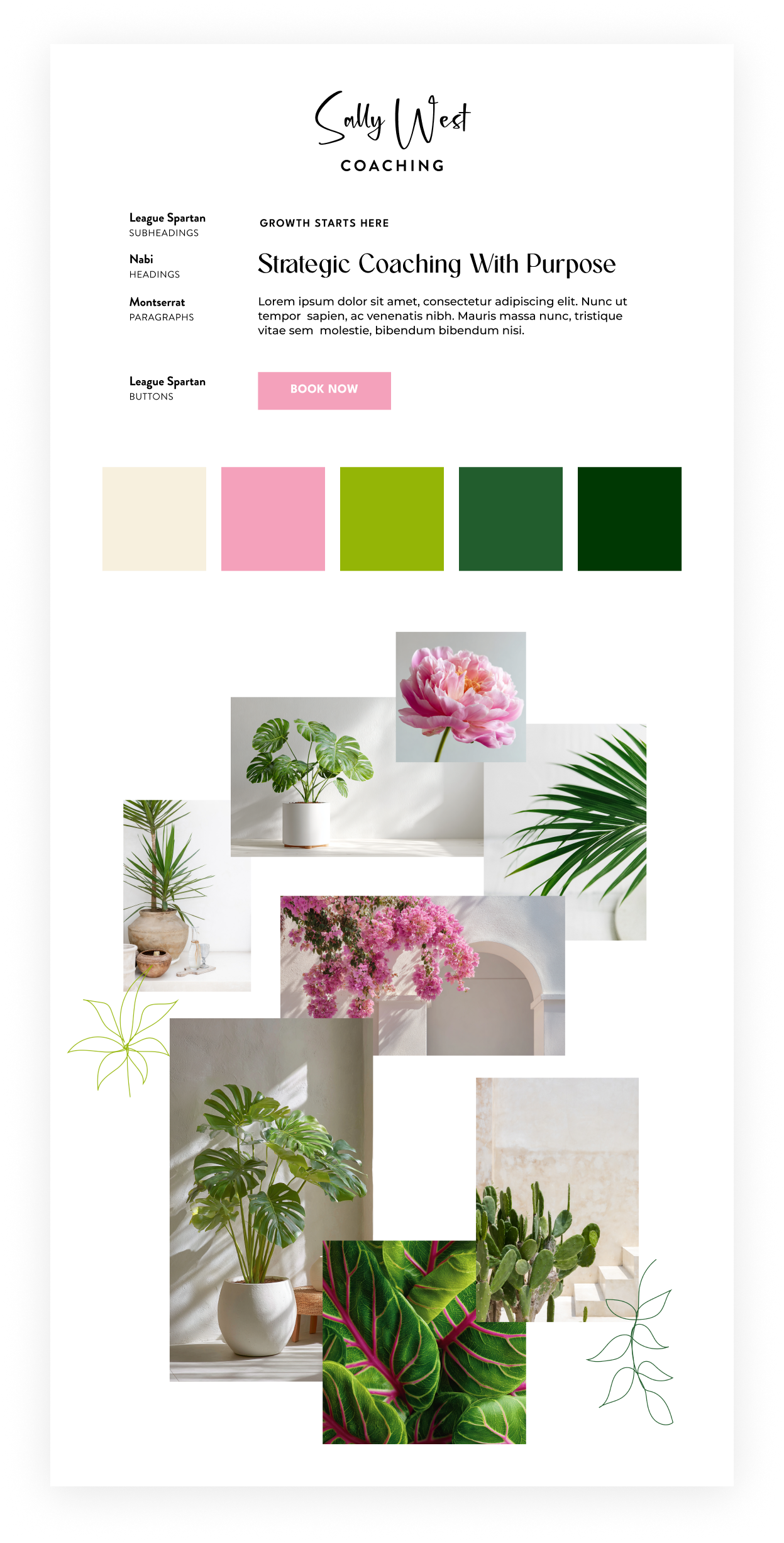 sally west coaching moodboard