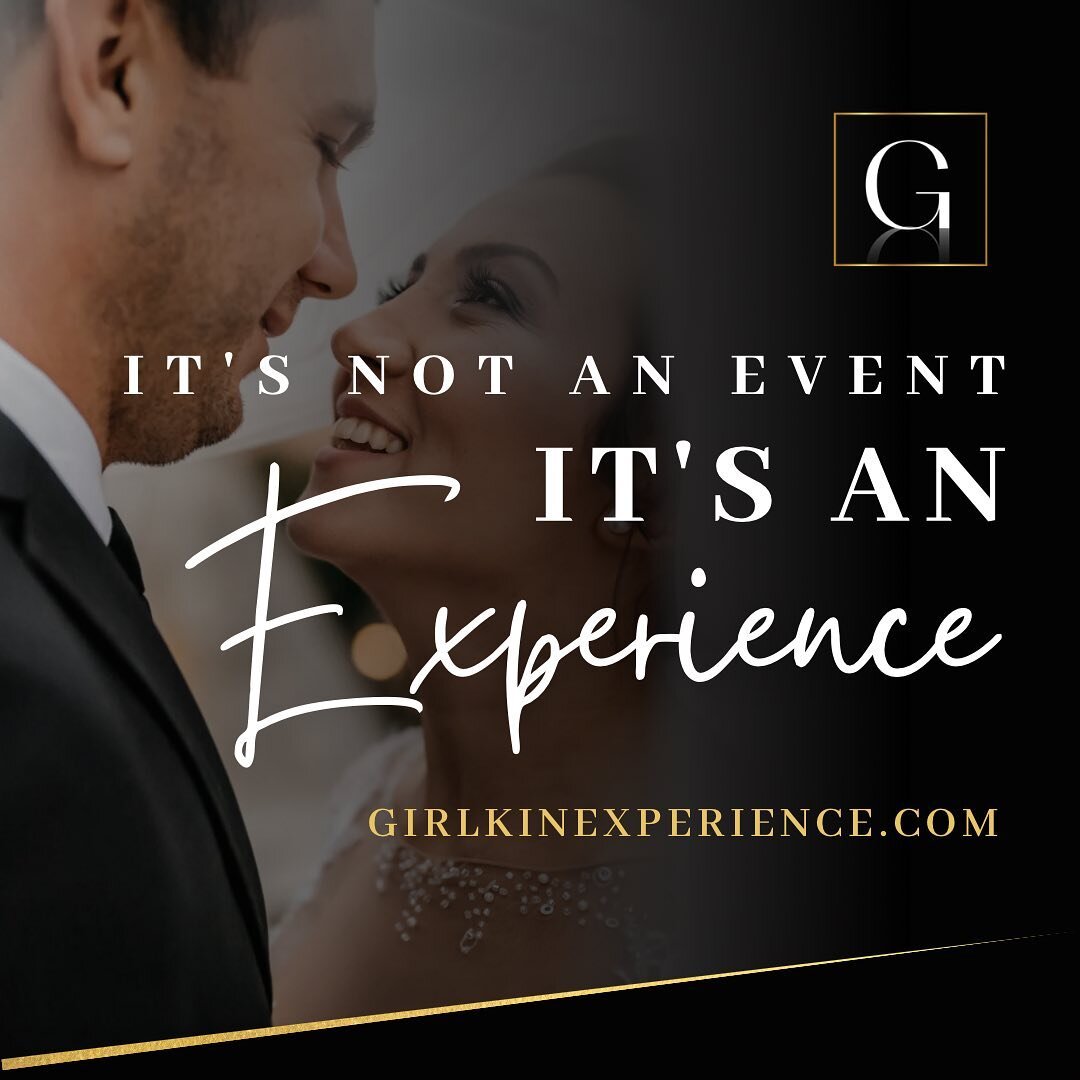 It's not an event; it's an EXPERIENCE that your guests will be talking about months later 🥂✨

Experience the venue in person and schedule a private tour by visiting us online at GIRLKINEXPERIENCE.COM, and fill out the contact form at the bottom of t