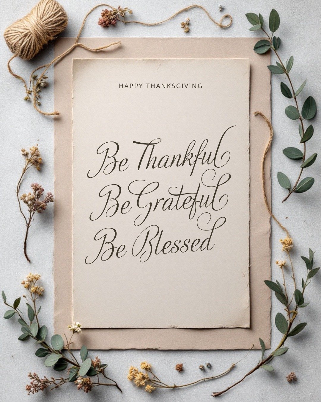 Gratitude is a must.