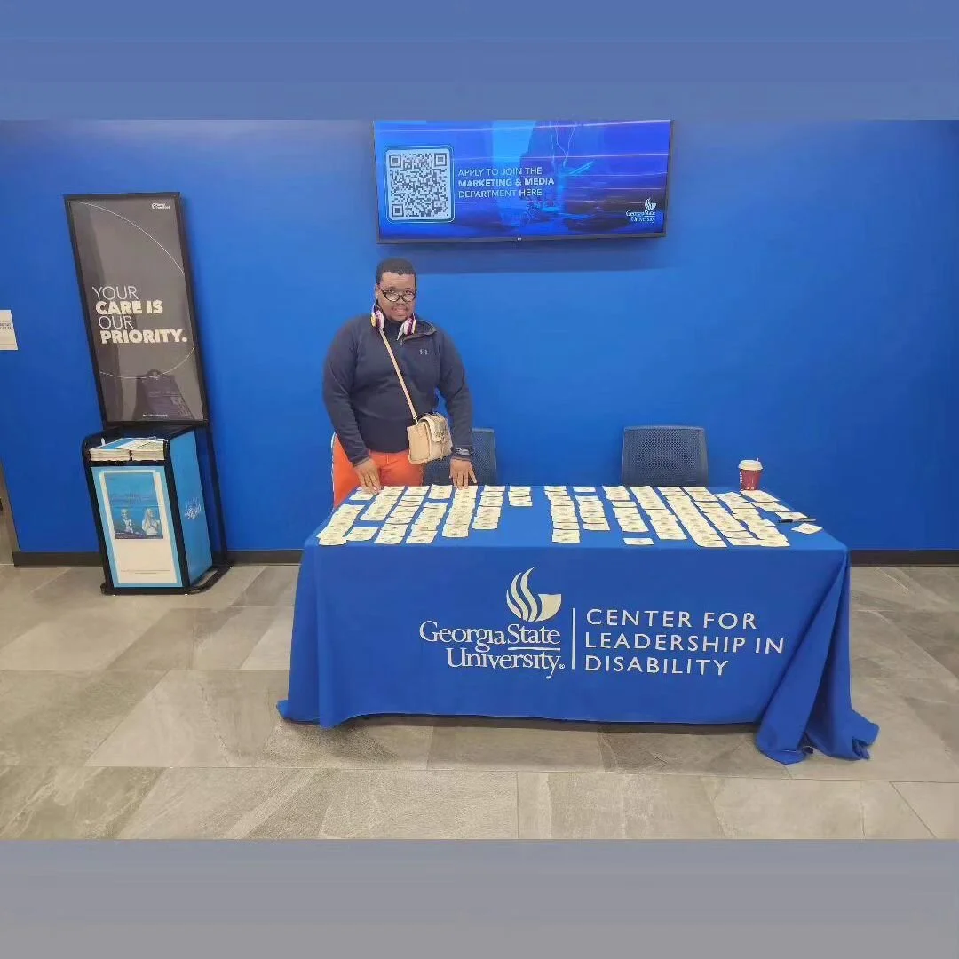 Terence and I are volunteering at the Georgia State University's Center for Leadership in Disability Autism Conference and Expo. Great event! #gsuautismexpo2023