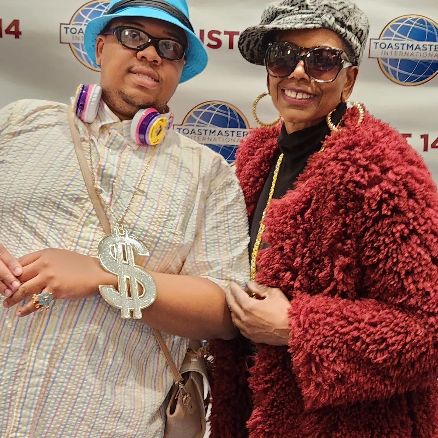 Terence and I burned up the dance floor during the 80s party as part of District 14 Toastmasters Conference. Tons of fun and camaraderie! Shout out to the Conference planning committee and the trio! #toastmasters #anchortoexcellence