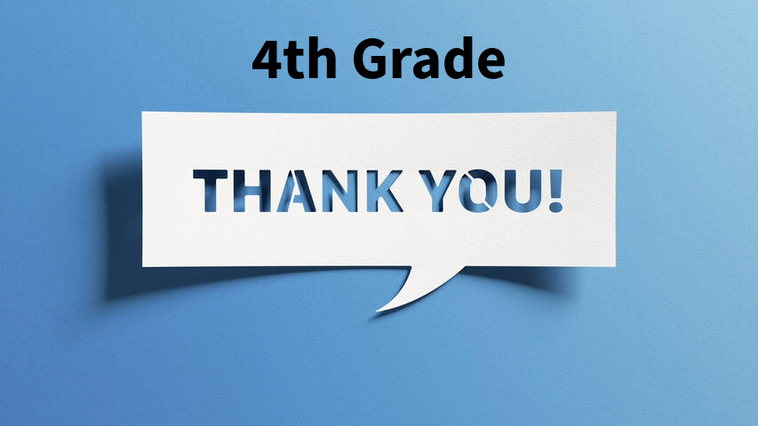 Grade Level Gratitude - 4th Grade
