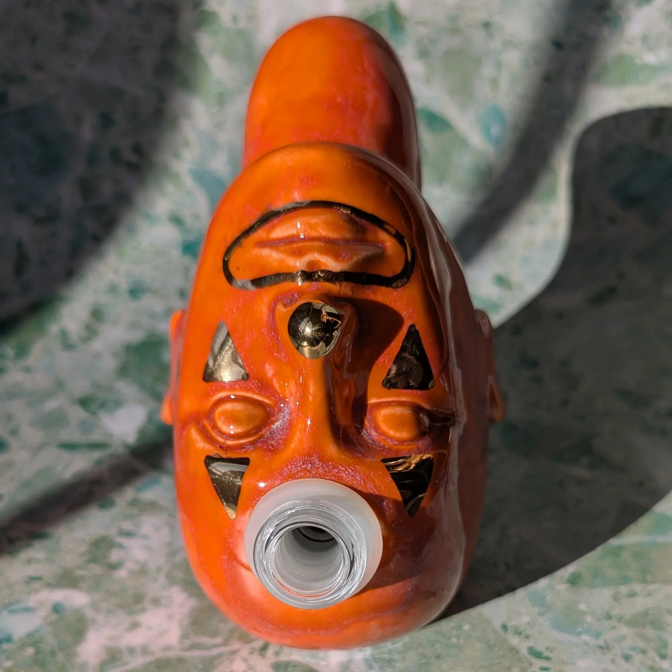 XL Doll Heady Clown 002 (orange & gold)