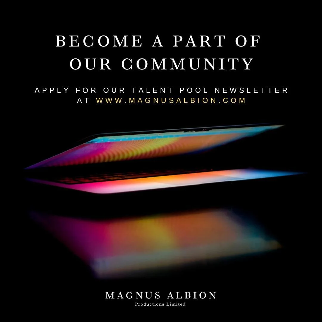 📧 J O I N  O U R  N E W S L E T T E R ! 📰

Apply to be part of our talent pool and receive regular updates on creative projects, casting calls, unique opportunities and more.

Email : olivialb@magnusalbion.com with your CV, a headshot, your showree