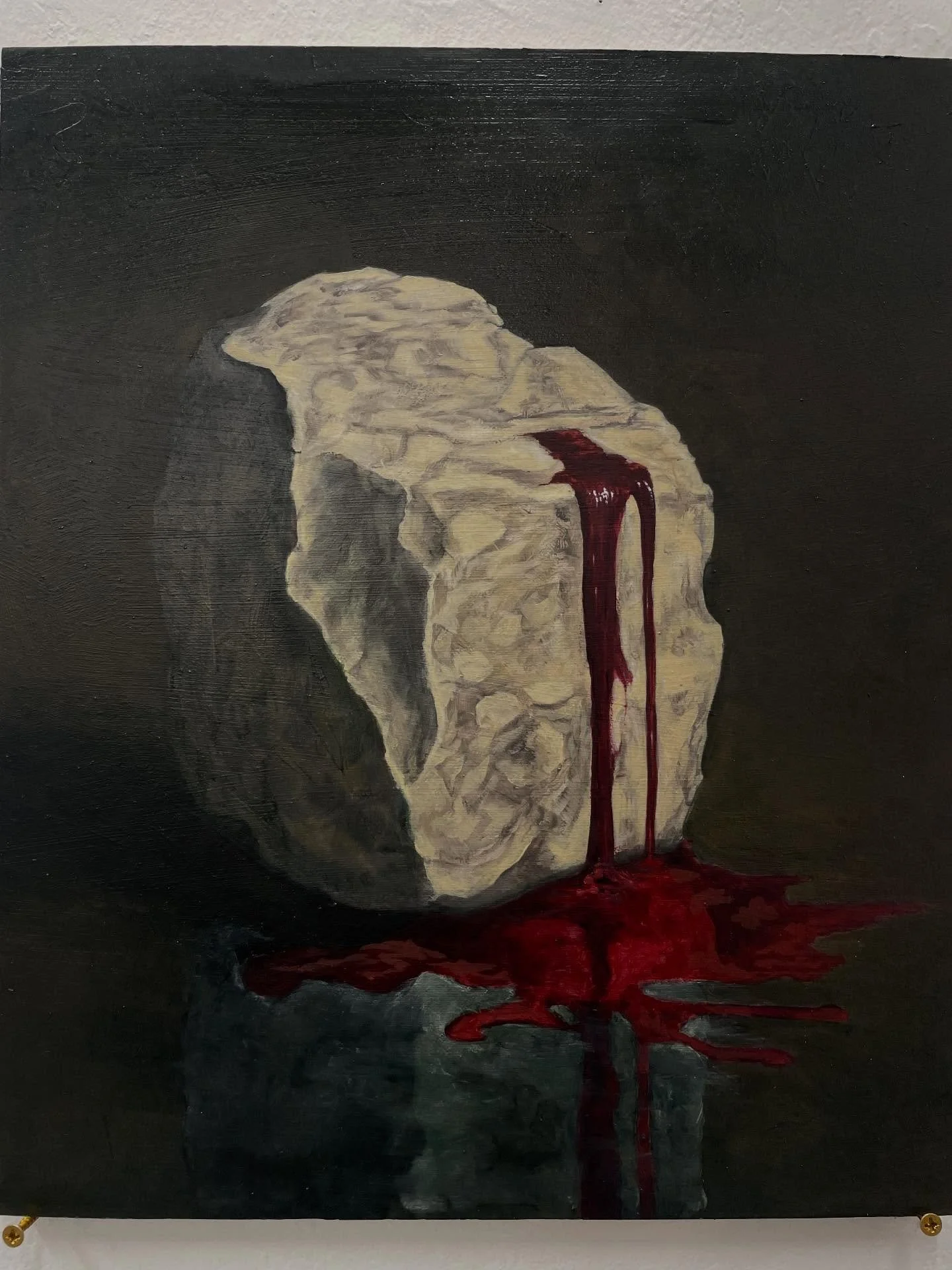 &ldquo;Limestone&rdquo;, &ldquo;Cinderblock&rdquo;, and &ldquo;Brick&rdquo; 
oil on panel