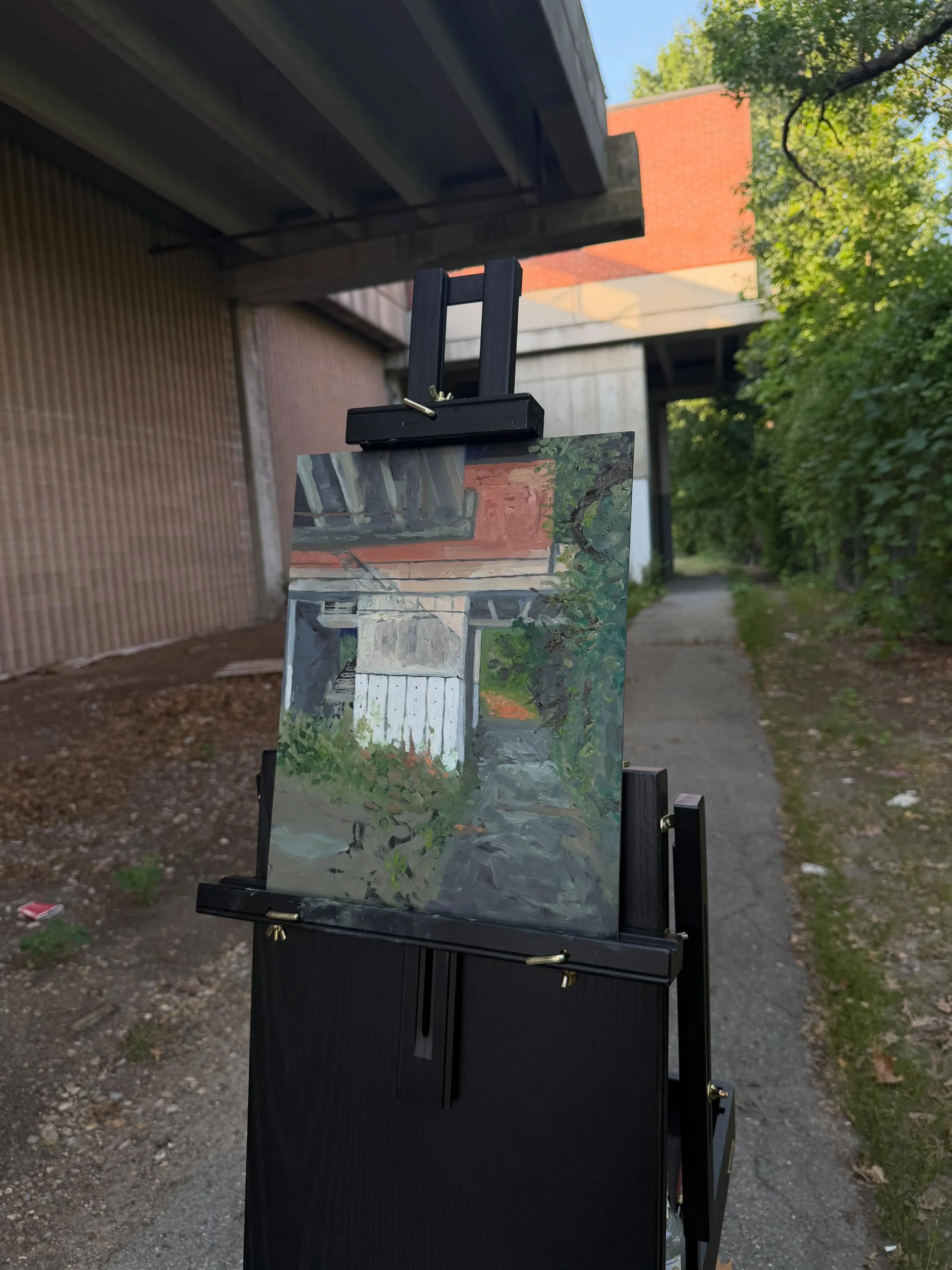 First time ever plein air painting and it was really enjoyable&mdash;learned a lot and happy with this 3hour sketch so I can return to this spot with fixes in mind for another attempt