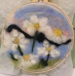 Adult Craft: Felted Daisy Picture