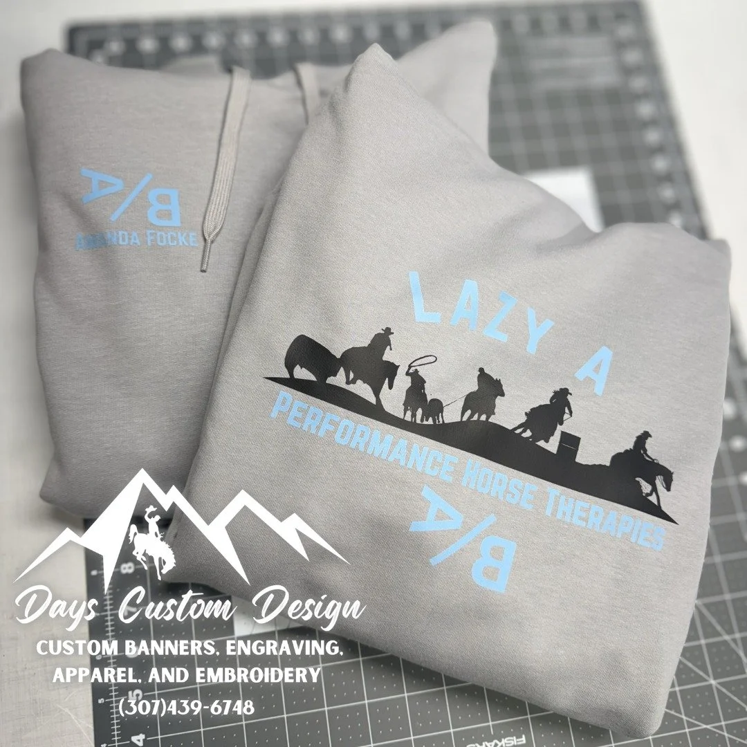 Big shoutout to Amanda Focke  with Lazy A Horse Performance Therapy 👏
She has been working hard behind the scenes with us to bring her vision to life with a brand new logo and custom merch to market her business and it all turned out AMAZING.
We lov
