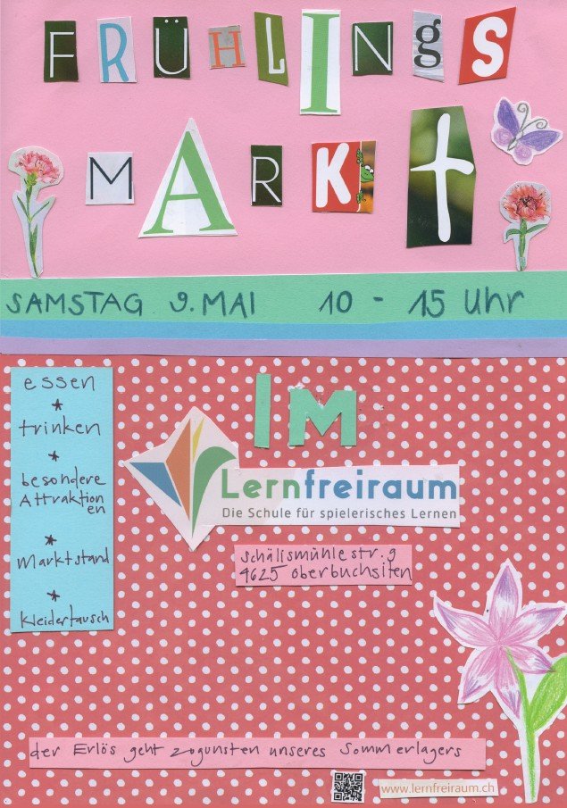 Frühlingsmarkt im Lernfreiraum