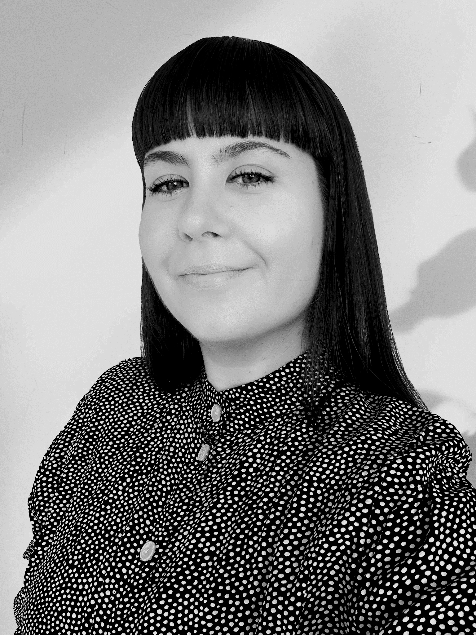 Alejandra Castelero headshot in black and white
