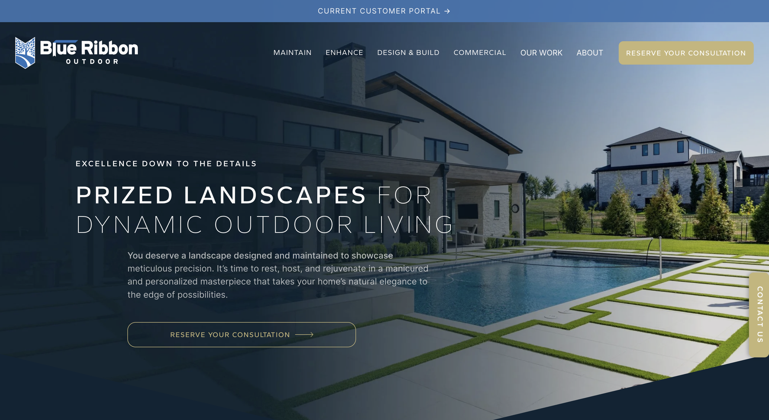 Blue Ribbon Outdoor homepage hero