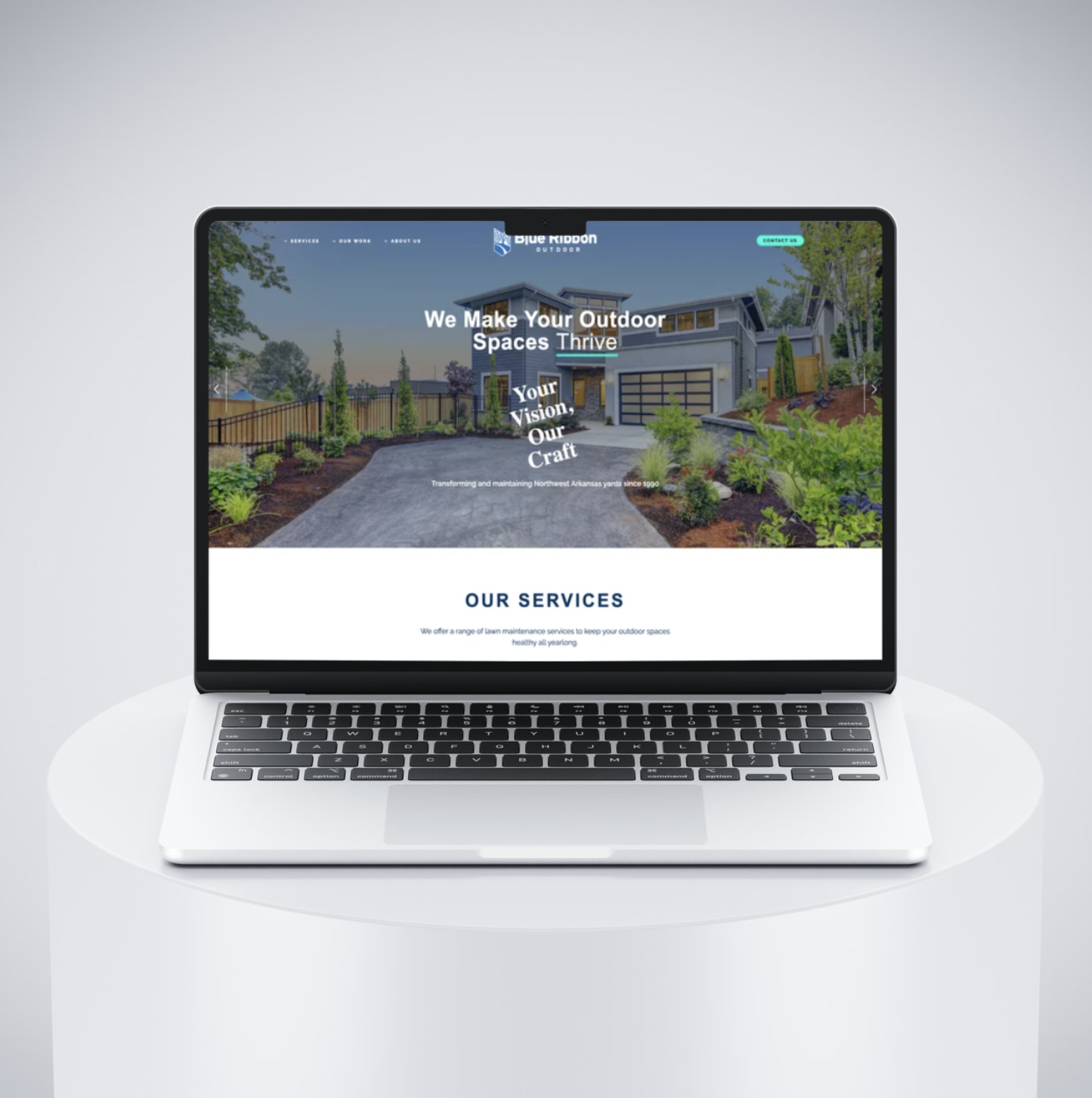 Blue Ribbon legacy site on desktop