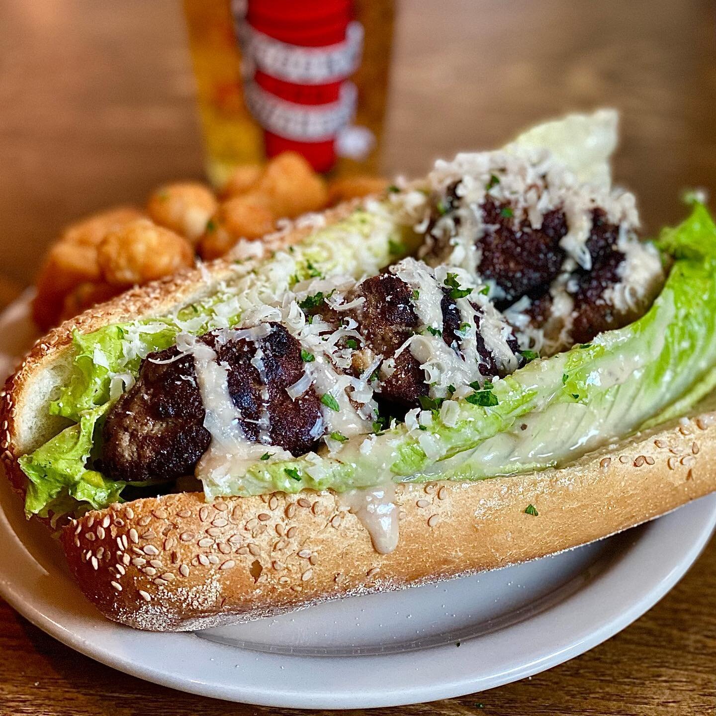 215-426-2665 &bull; Call to order takeout / reservations ☎️ &bull; Full Menu in our highlights! &bull; $13 ANY Sandwich and ANY Draft! **ONE PER PERSON OVER 21** 
&bull;
&bull;
&bull;
Tonight&rsquo;s Special: Meatball Caesar with Shaved Parmesan on a