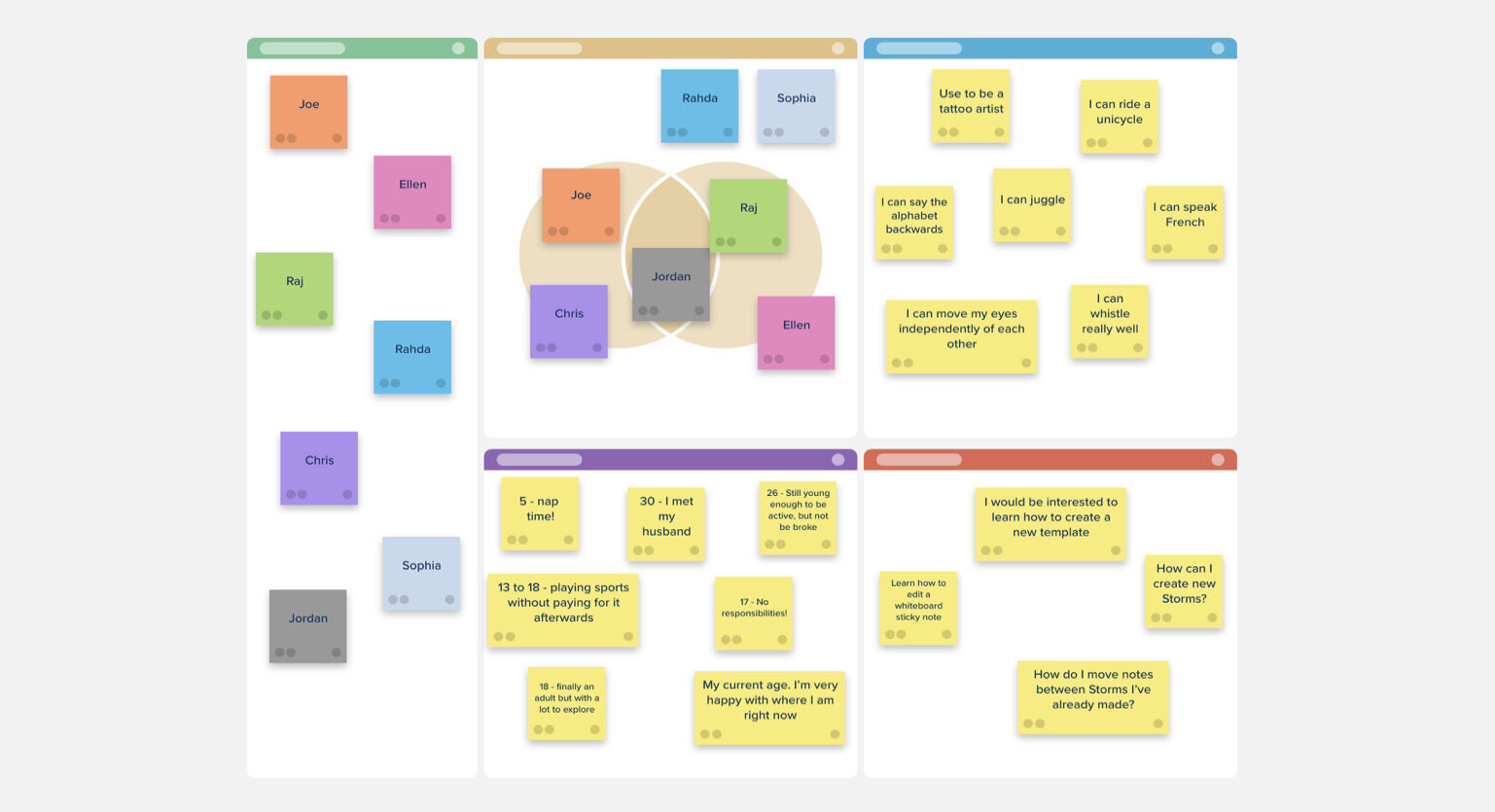 Workshop ice-breaker collection Template