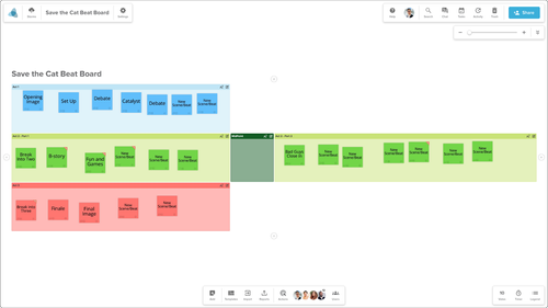 Stormboard Beat Board Templates for Screenplays and Novels — Stormboard