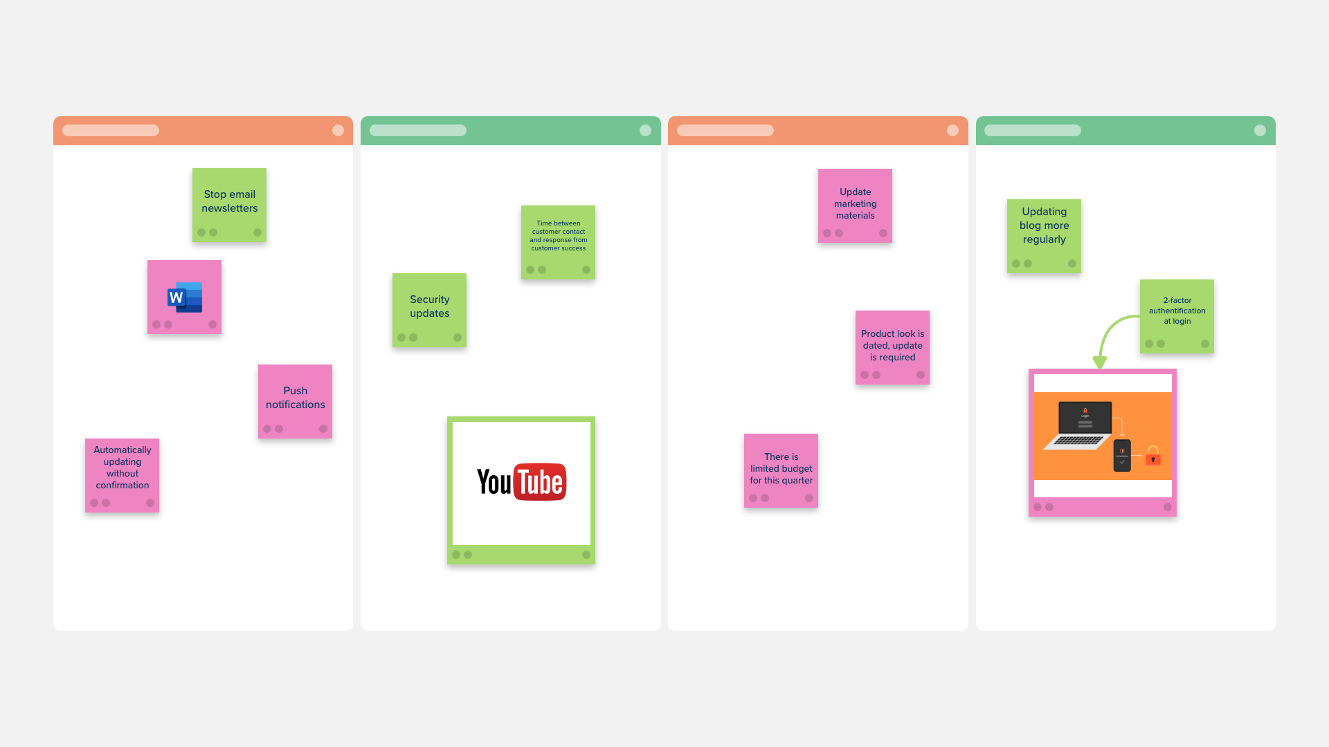4 Sections | Template — Stormboard