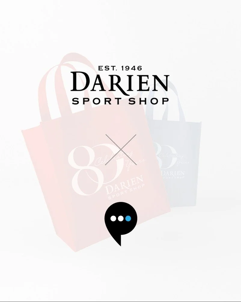 Throwback to this design we did for Darien Sport Sport Shop's 80th anniversary! We love celebrating our client's milestones&mdash;honoring legacies, capturing a brand's personality, and creating something worthy of the occasion.

Congrats, @darienspo