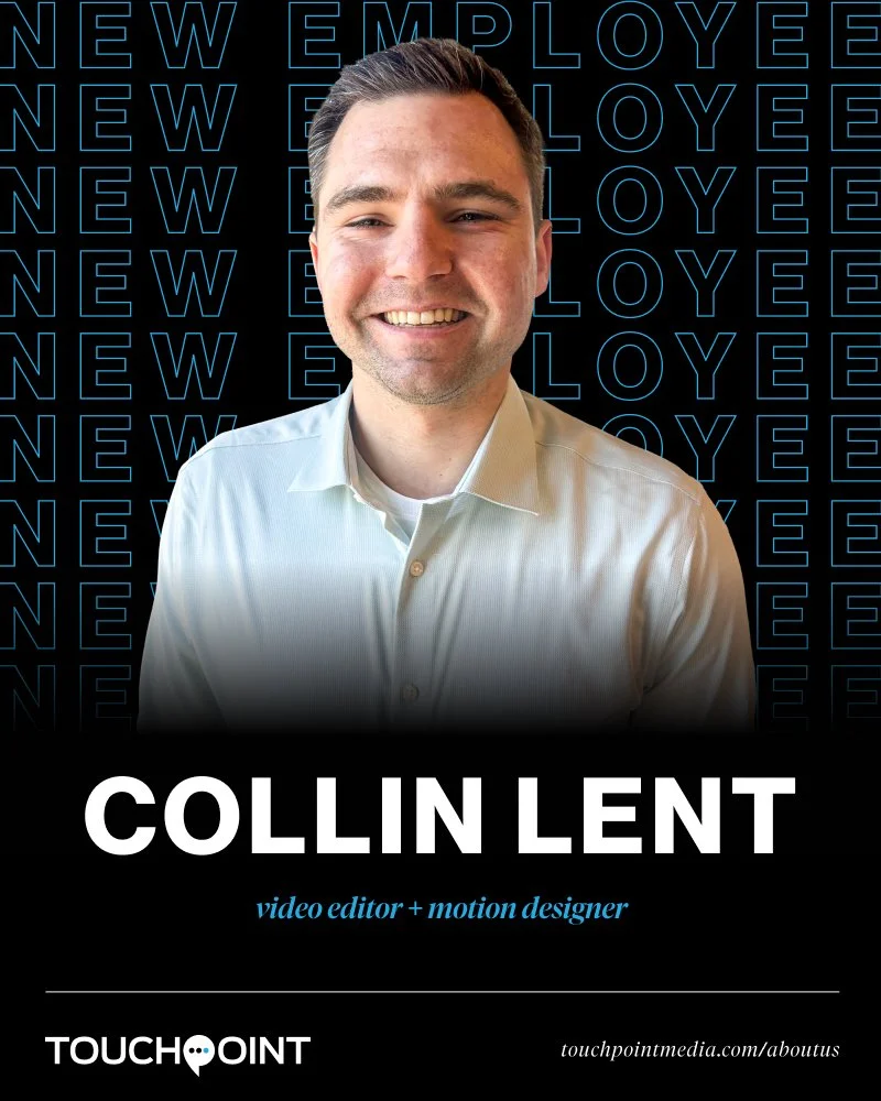 Let&rsquo;s give a warm welcome to Collin, our new video team member!

Name: Collin Lent

Title: Video editor and motion designer 📹

College: University of Wisconsin - Madison 🦡

Work experience: Six years ⭐

Skills: Production, motion graphics, ra