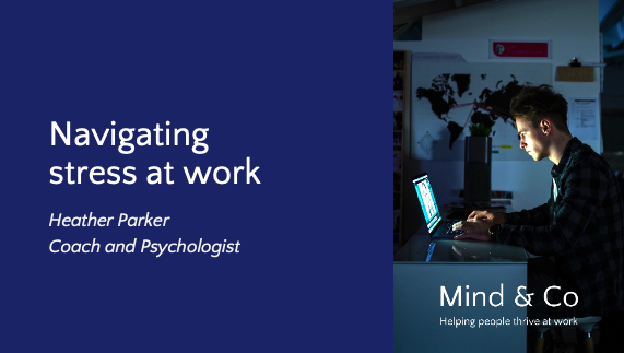 Navigating stress at work slides