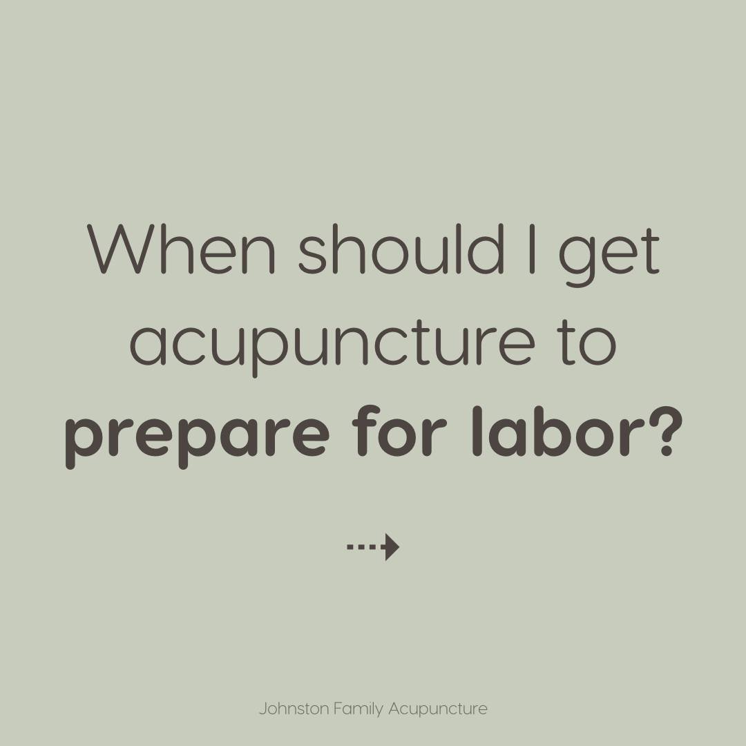 We recommend pregnant patients visit us at around 34/35 weeks gestation to gear their body up for labor and delivery.⁠
⁠
There are acupuncture points we avoid throughout your pregnancy that we finally get to use at this time to help your body move in