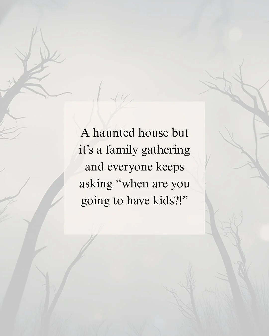 Spooky szn 👻 fertility edition: If you&rsquo;re walking through the haunted house of fertility struggles - the questions, the waiting, the hope, the heartbreak - we see you. You&rsquo;re not alone. 🤍