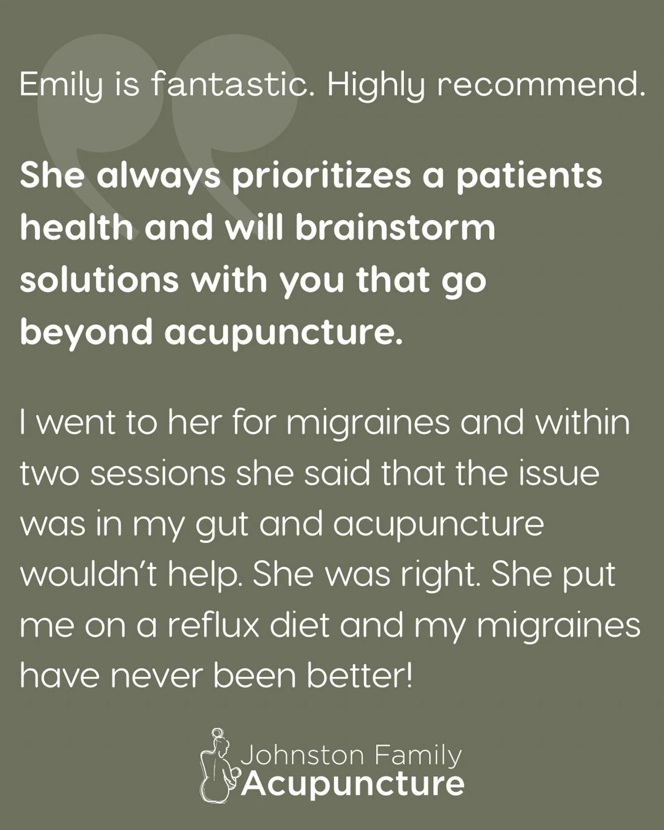 Our goal is to ensure every patient leaves feeling better than when they arrived, regardless of whether acupuncture is the solution! 

#acupuncture #patientsfirst #clinic
