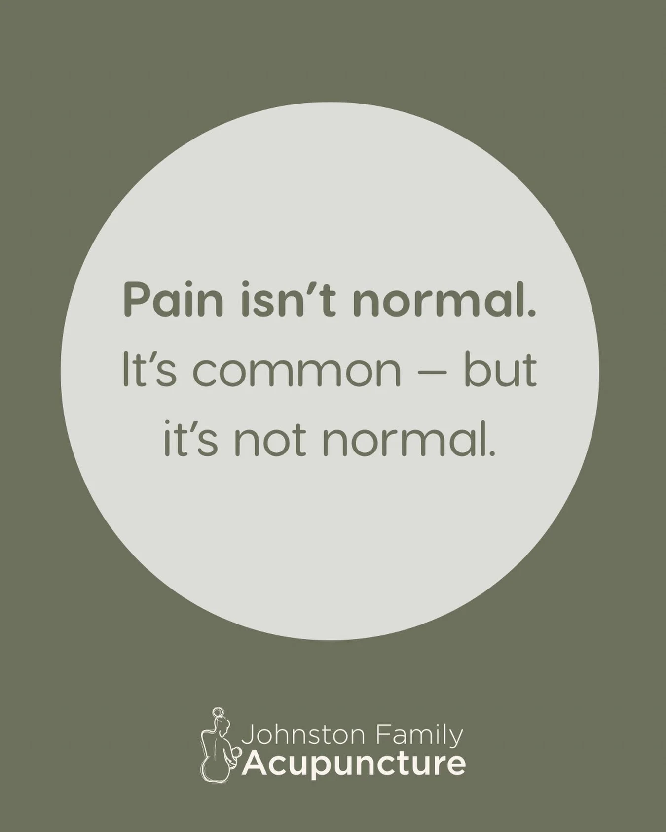 Acupuncture works with your nervous system to: 
✔️Decrease pain signals 
✔️Release muscle tension 
✔️Reduce inflammation
✔️Restore balance 

You don&rsquo;t have to live in discomfort. 
Your body wants to heal &mdash; we&rsquo;ll help it do just that