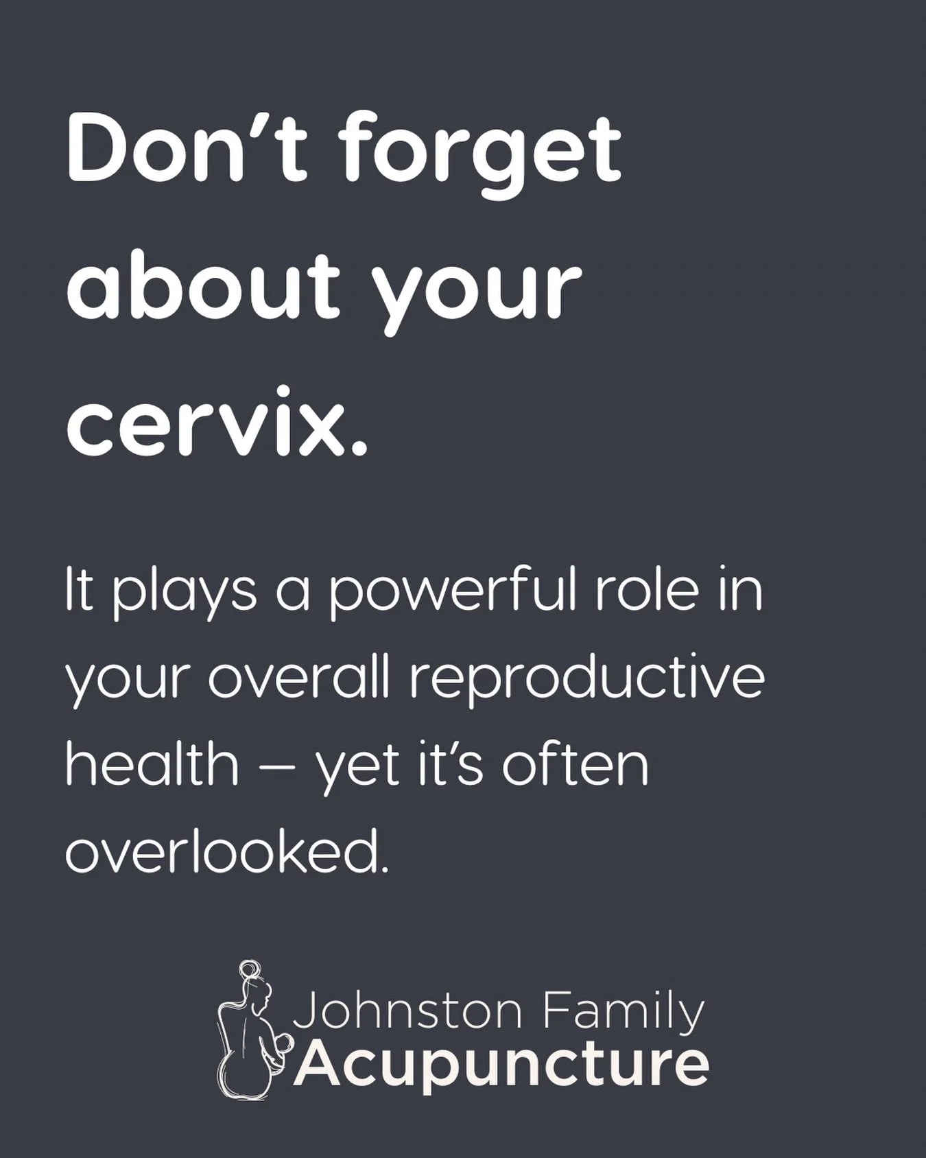 January is Cervical Health Awareness Month and so we&rsquo;re reminding you about how important the cervix is! 

⭐️ It acts as a gateway between the uterus and vagina 
⭐️ It&rsquo;s essential for fertility, pregnancy and menstrual health
⭐️It respond