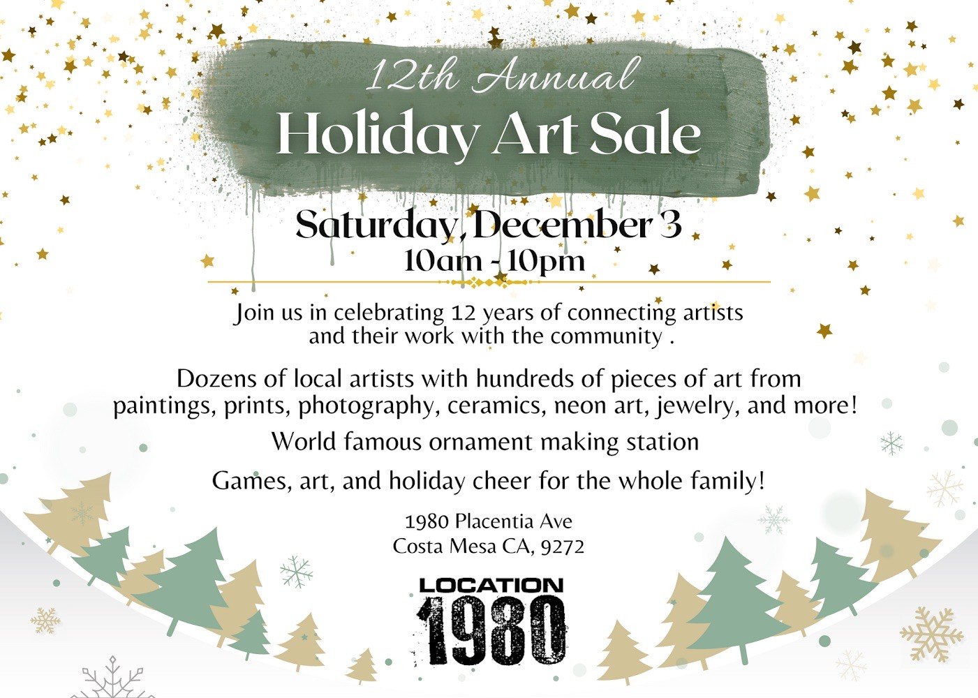 location 1980 holiday art sale