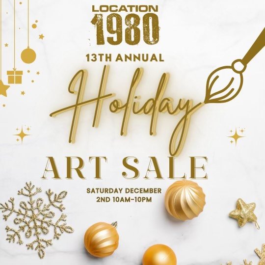 location 1980 holiday art sale