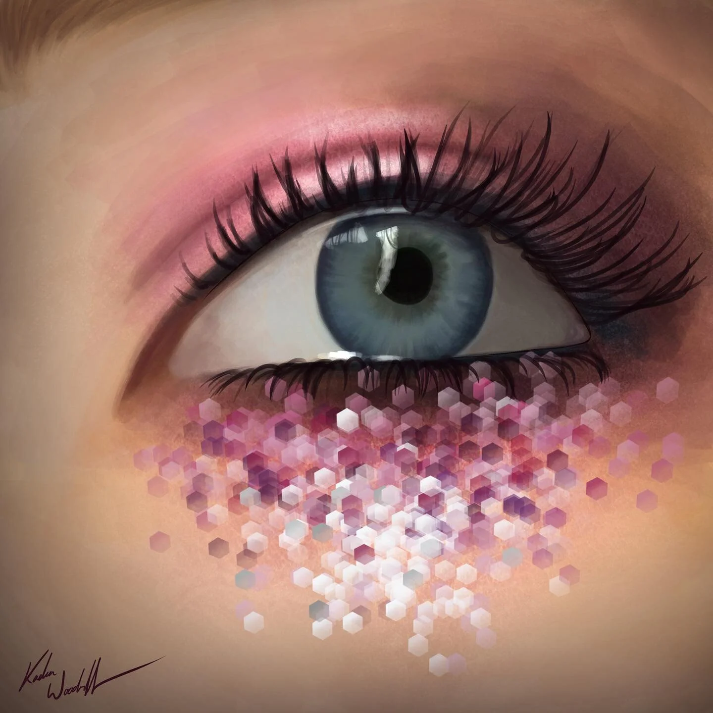 Also a study of an eye decked out with glitter! I love how the light catches glitter so much
•
•
•
#photostudy #glittereye #glittereyemakeup #digitalart #procreate #procreateart #realism #realismdrawing