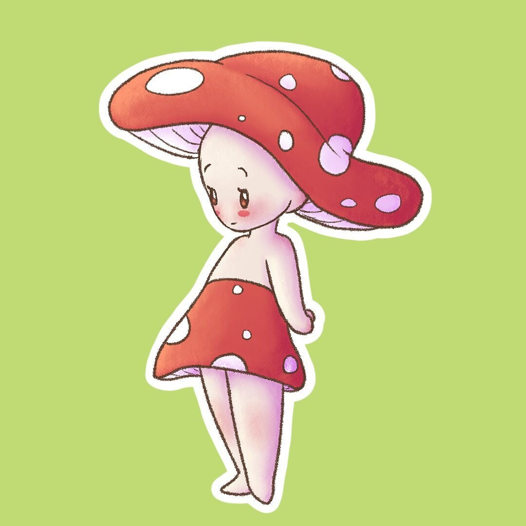 I made this little sweetie in a fit of inspiration tonight! (Thank you to @drawingwiffwaffles)I absolutely love her!
•
•
•
#mushroompeople #mushroomgirl #naturespirit #procreate #procreateart #digitalart #digitalillustration #drawingwi