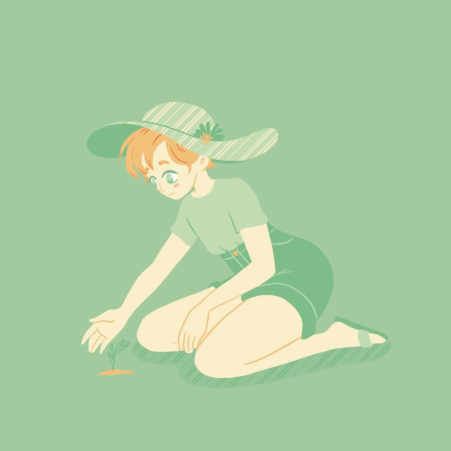 Gotta love a good palette challenge!
•
•
•
#carrotgarden #garden #gardening #digitalart #girldrawing #palletchallenge #limitedcolorpalette #procreate #procreateart