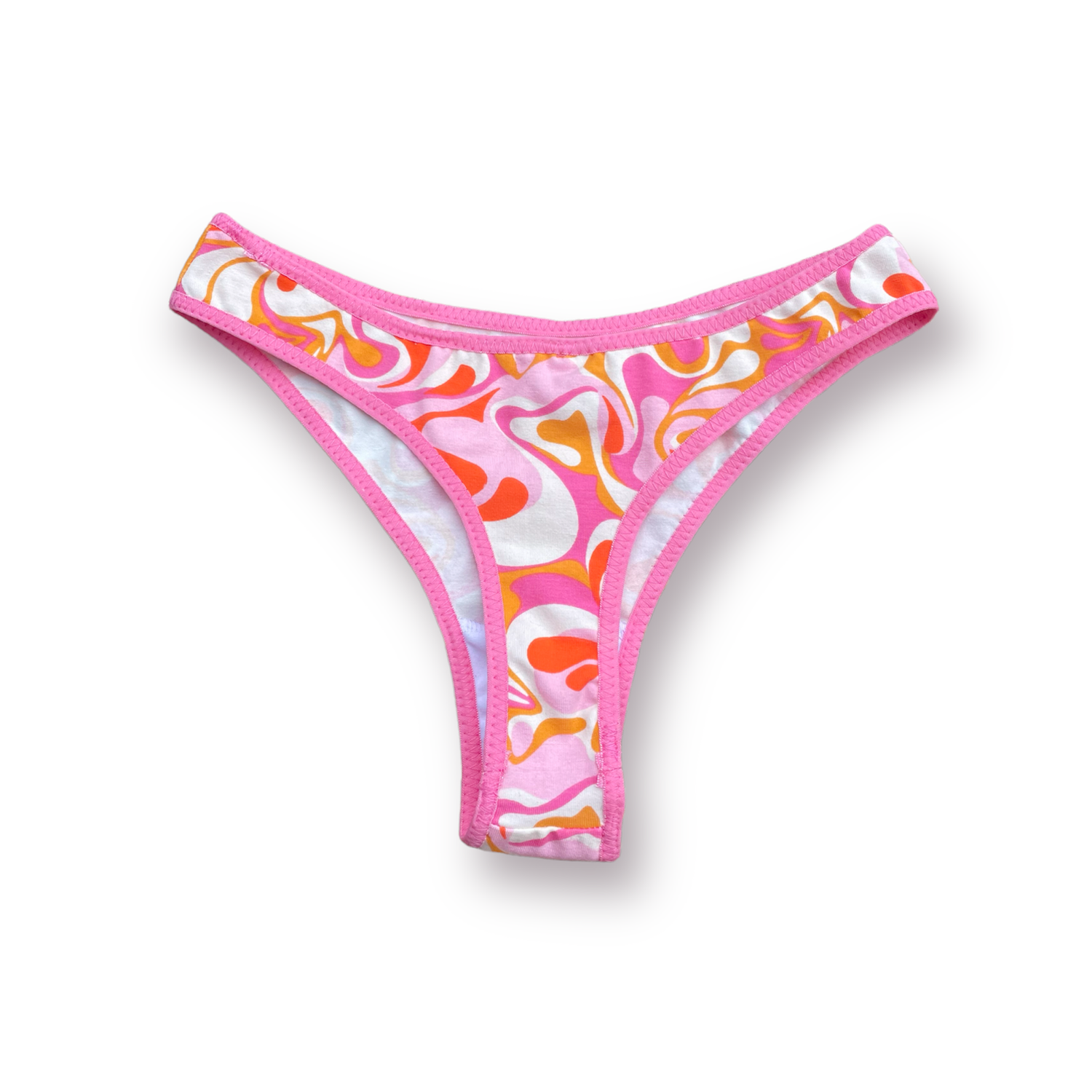 Everyday Thong - Pink Marble — Simone Tylee, Handmade Clothing Label