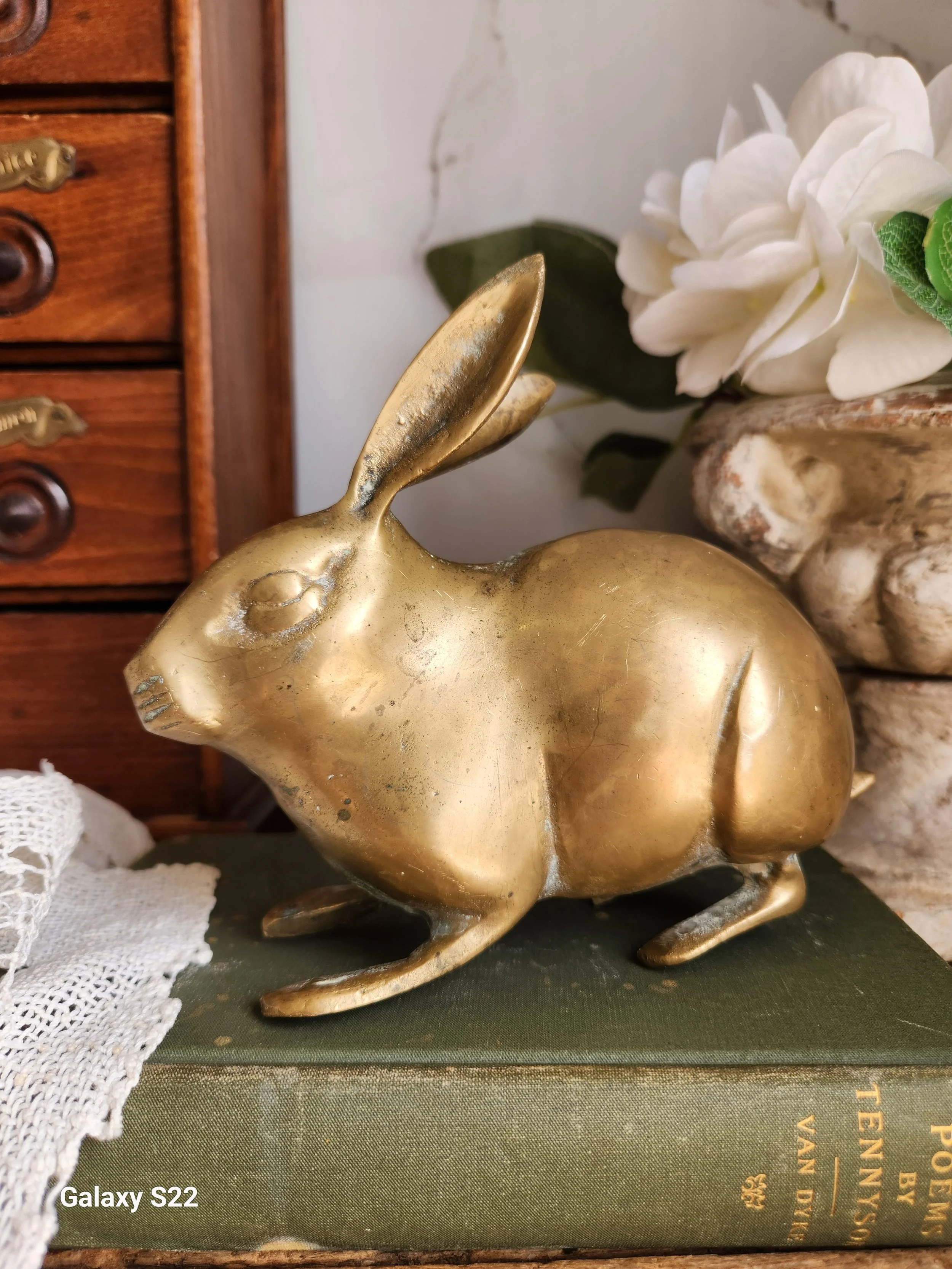 Solid Brass Bunny bank