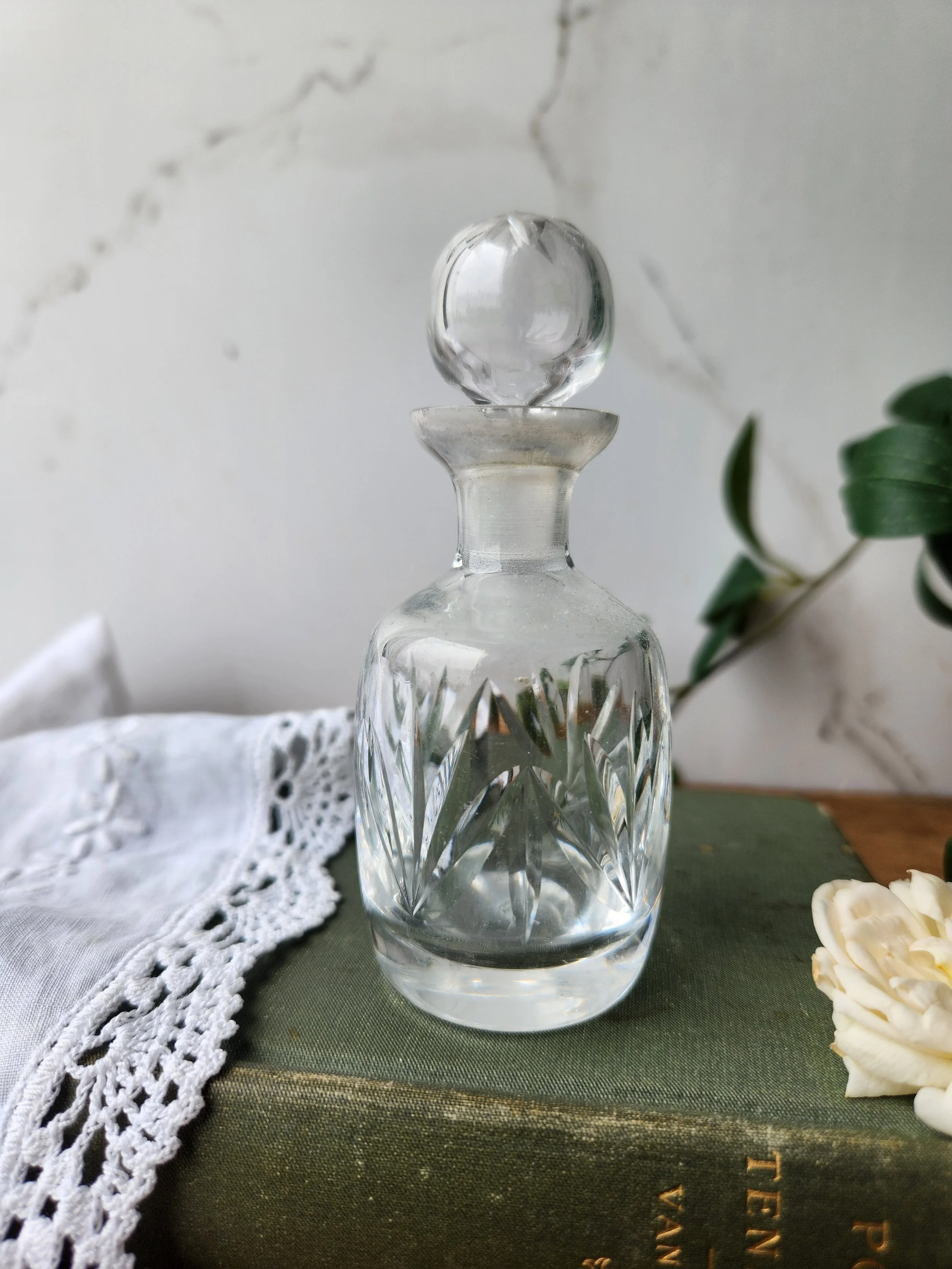 Antique Waterford crystal perfume bottle