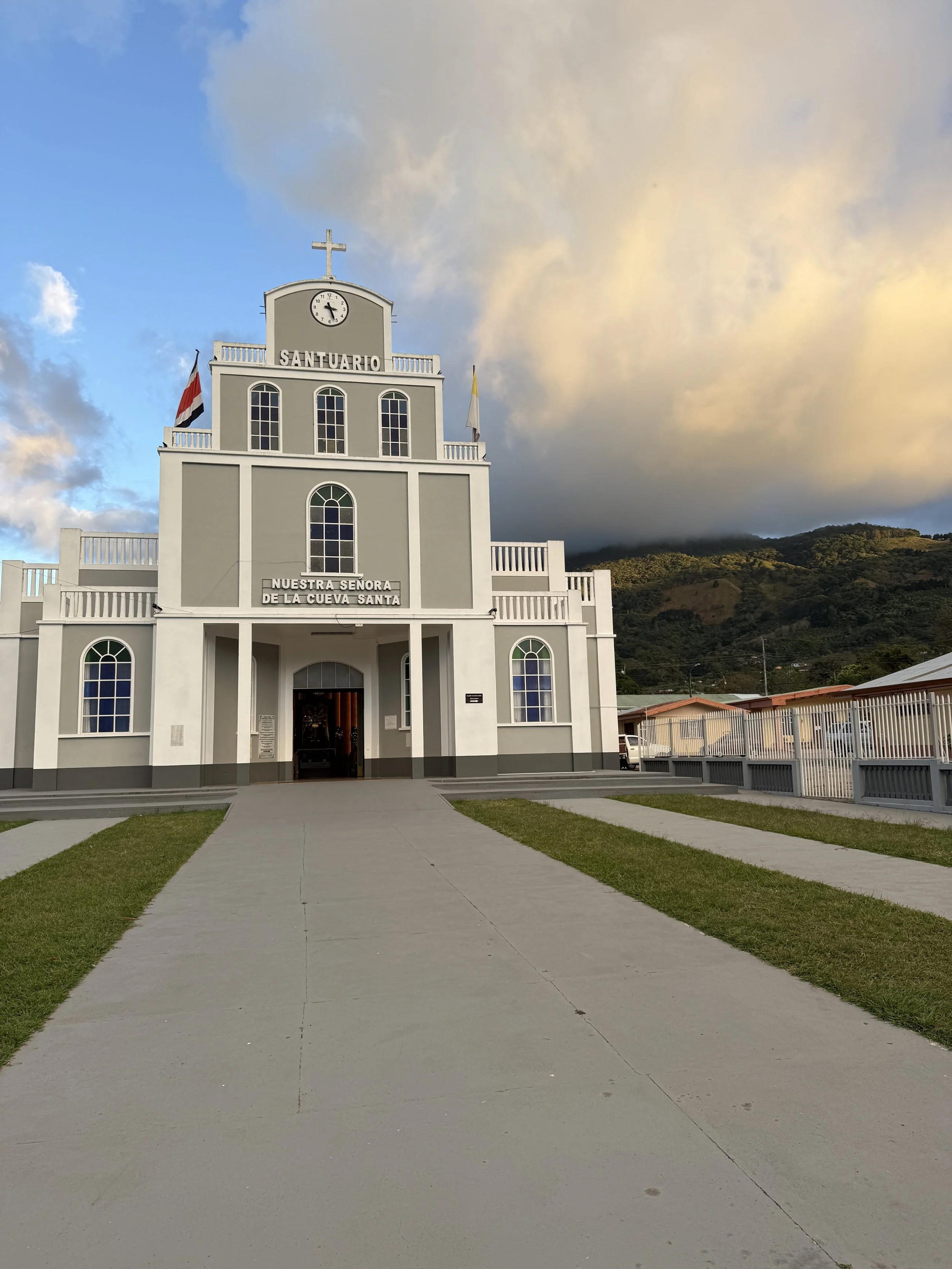 The catholic church in the center of Santa Maria de Dota