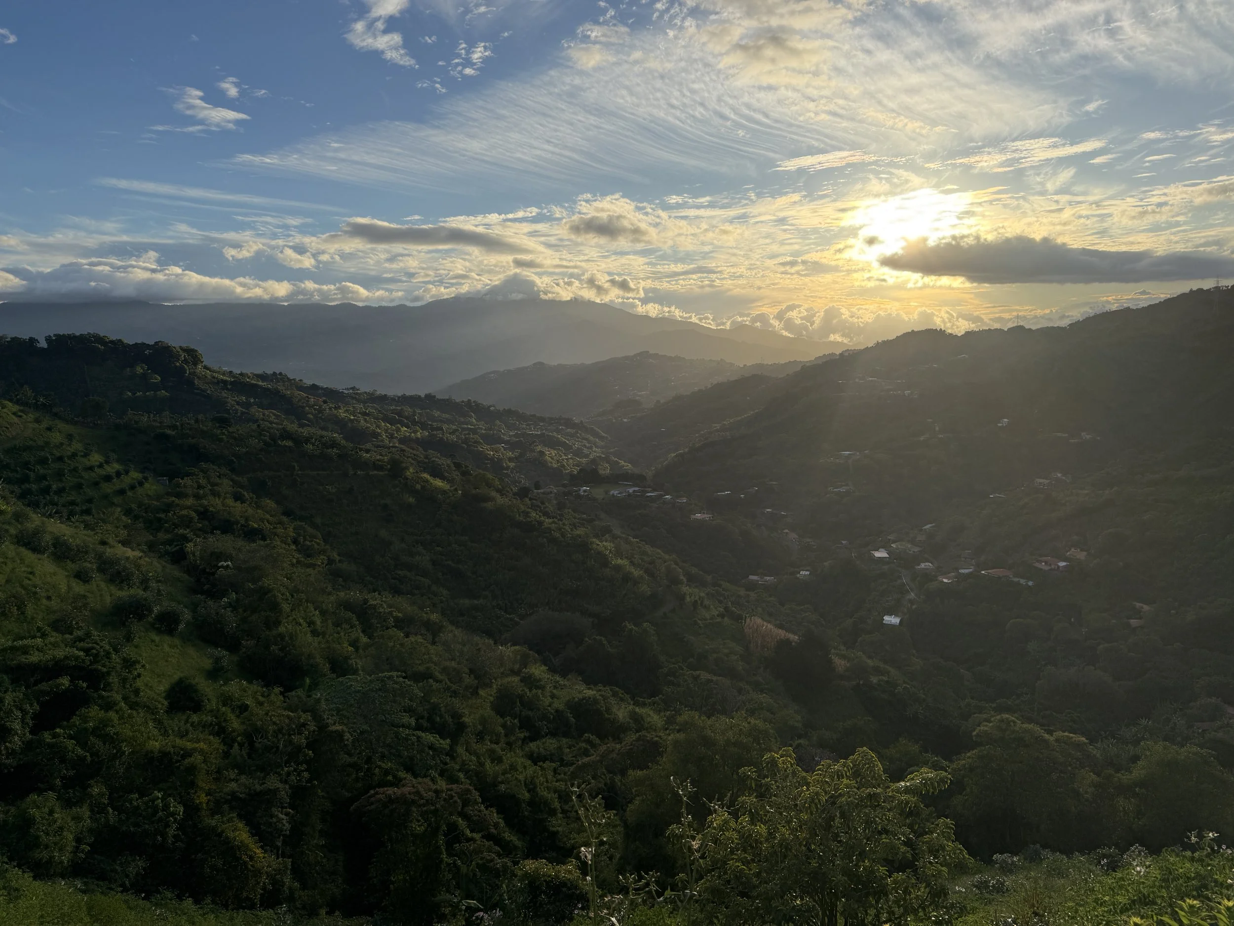 Zona de los Santos at Sunset