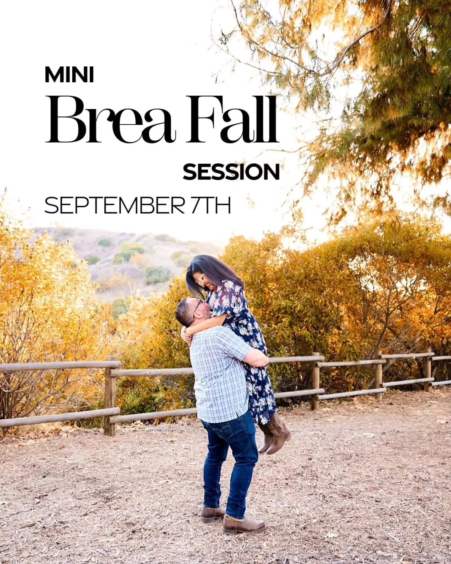 Fall mini sessions are just around the corner 🍂 Get your family portraits or engagement session with me next month. Mini session includes:
- Price: $200
- 📍Location: Brea
- Date: September 7th
- 25 Minute Session
- 📸 25+ Moments
- High Resolution 