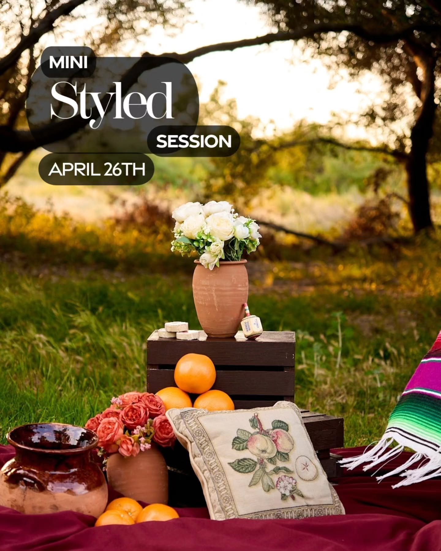 Spring Mini Sessions 🌸🌷
Have your family portrait or engagement taken in this beautiful set up.
Spring Mini Session Includes:
- Price: $$275
- 📍Location: Orange
- Date: April 26th
- 20 Minute Session
- 📸 40+ Moments
- High Resolution Digitals
- U