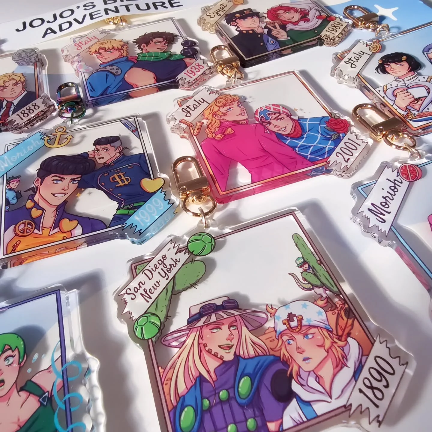 JJBA charms are now online @ www.ginshi.co.uk 💖⭐️

I'm still adding more products to my website slowly, so watch this space!

#jojosbizzareadventure #jjba #jojo #steelballrun