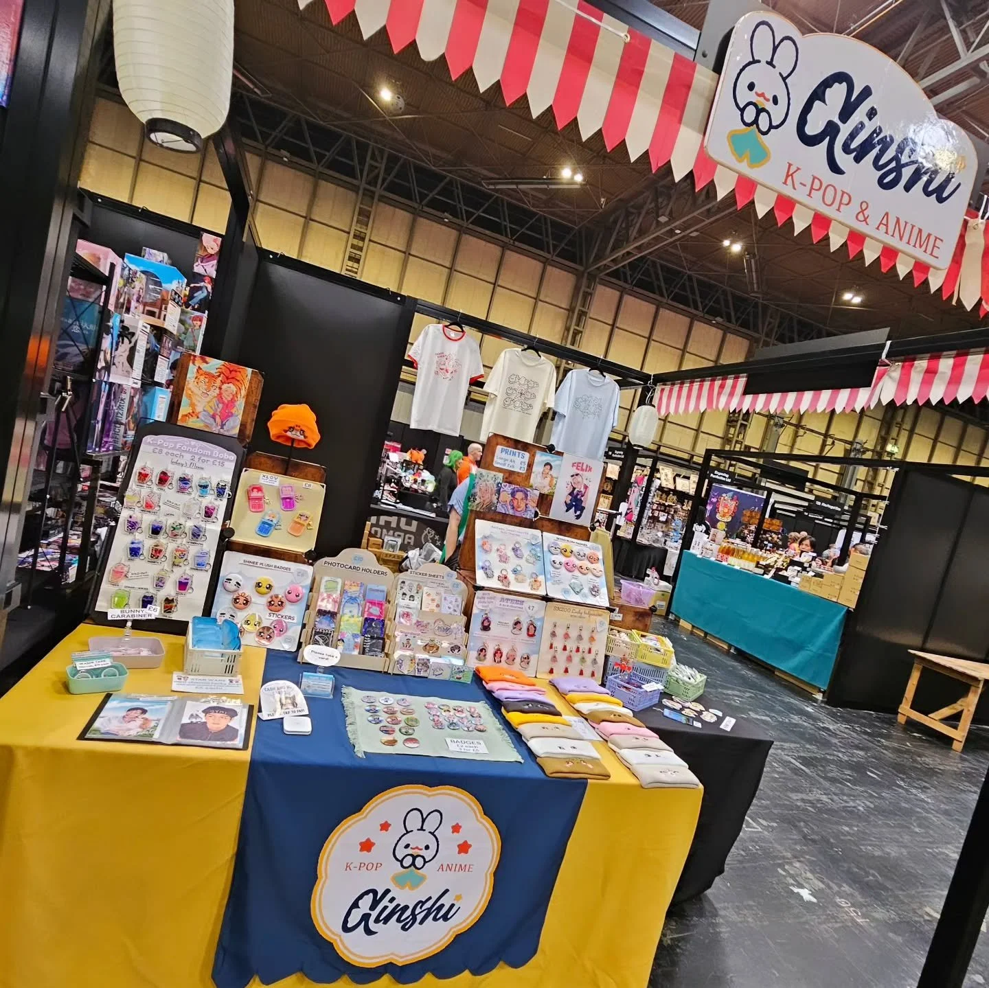 open at Animecon Birmingham!💫🌌
Booth T50, straight forward from the entrance!
Look for the red and white banners!

We have lots of new stuff, including X Files, Hunter x Hunter, more Hermitcraft, Star Wars and Jojo, Project Hail Mary and more! 🥰

