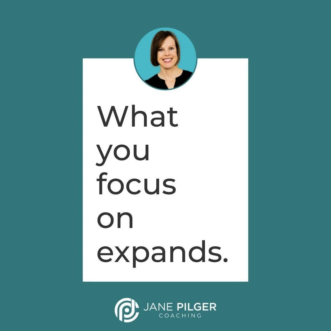 What you focus on expands.

Combine this with the power of intention and you have a powerful arsenal for the self doubt and fear that comes along with going after anything you want in your life.

Look for what's working. Look for the progress.

Look 